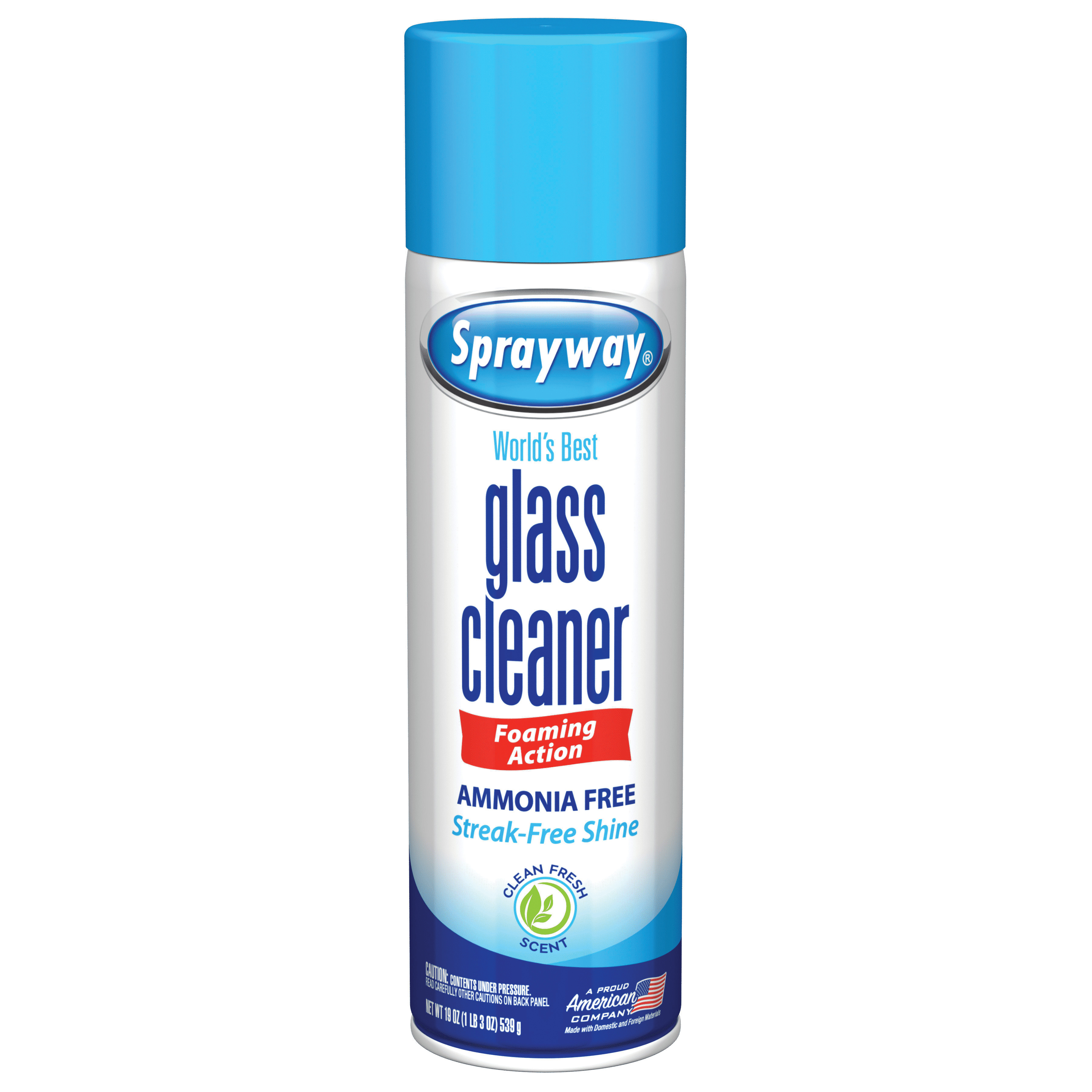 Sprayway 1000000070 Glass Cleaner, 19 oz Aerosol Can, Liquid, Floral, White