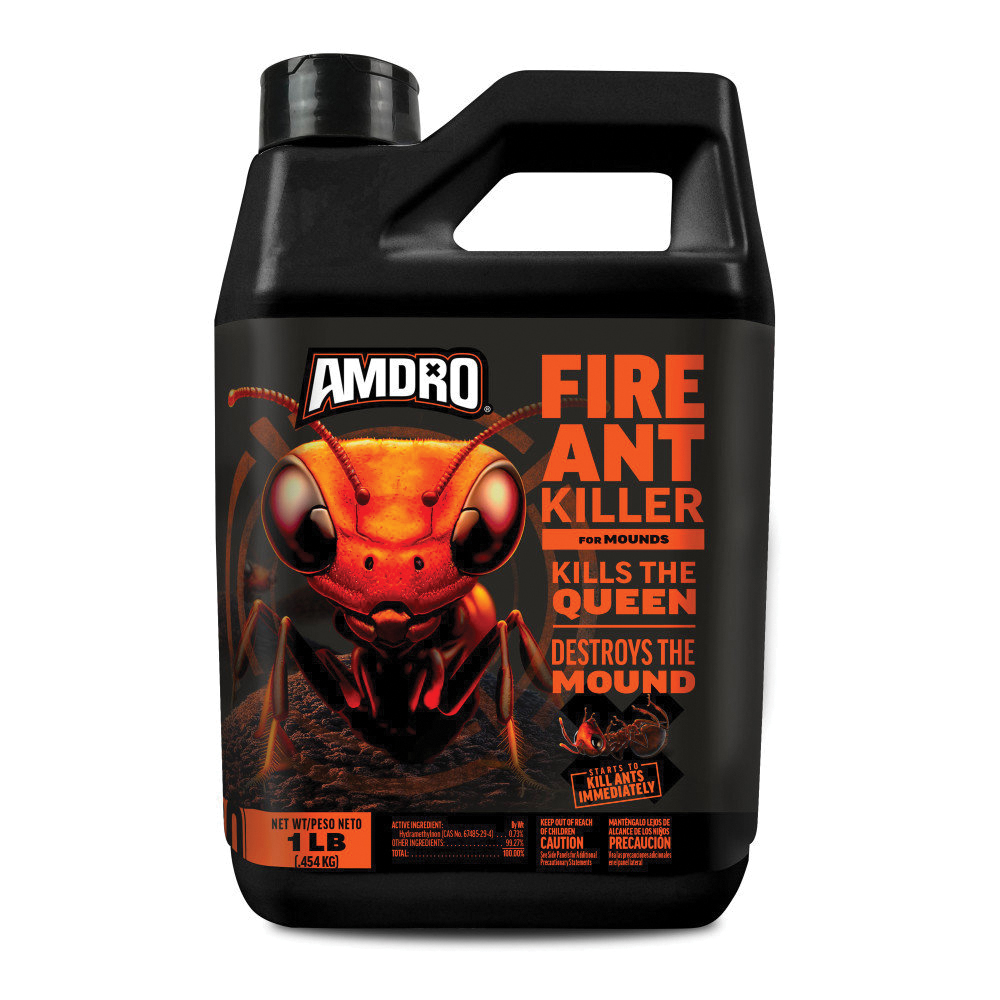 Amdro 100550443 Fire Ant Killer for Mounds, Granular, Lawns, Landscaped Areas, Ornamental Gardens, 1 lb Can